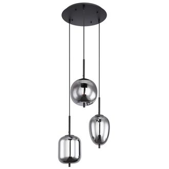 Globo Lighting L&aacute;mpara Colgante - Blacky - Negro - Vidrio Vidrio Ahumado - Globo