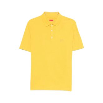 Isaia Polo Shirts, male, Yellow, Size: 2XL Polo Shirt