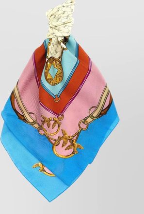 Pinko silk viscose printed scarf
