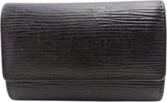 Louis Vuitton Pre-owned Keycase - Dames - Vintage Accessoires - Zwart - ONE Size - Leer - Vintage