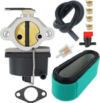 OEM Carburador Adecuado Con Junta Y Filtro De Combustible Para Motores De Cortac&eacute;sped Tecumseh 640065, 640065a Ohv 110, Ohv 115, Ohv 120, Ohv 125, Ohv 130