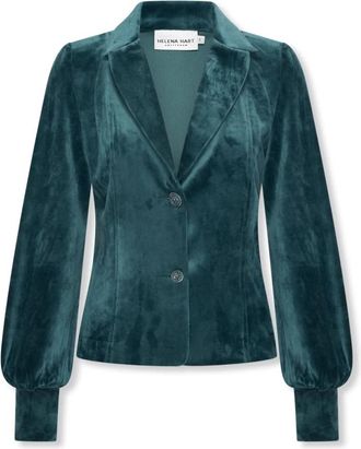 Hart by Helena Hart 7640 Blazer Lora - Dames - Blazers - Blauw - XL - Leer - Jassen