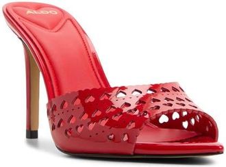 Aldo Love Pointed Toe Slide Sandal in Medium Red at Nordstrom, Size 7.5