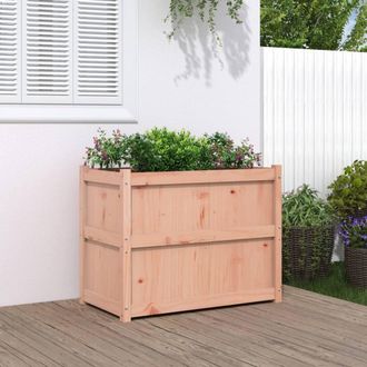 Berkfield Home Garden Planter 90x50x70 cm Solid Wood Douglas in Brown | Size: 90 x 50 x 70 cm