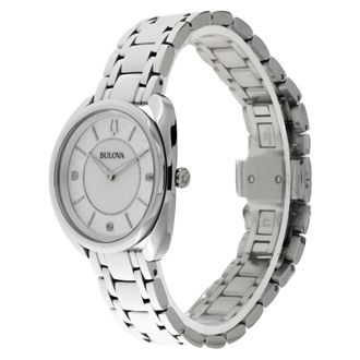 Bulova Duality Quartz Horloge - Dames - Horloges - Wit - ONE Size - Accessoires