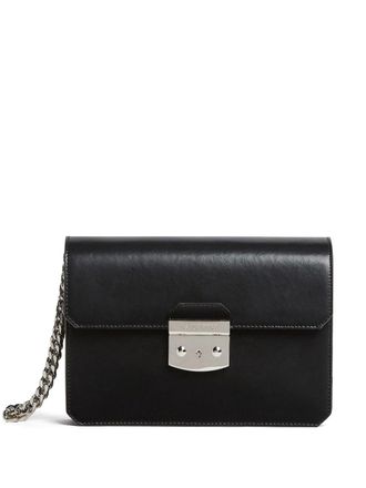Dsquared2 Leren clutch met gegraveerd logo - Zwart