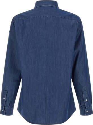 Brunello Cucinelli Indigo Denim Shirt - blue