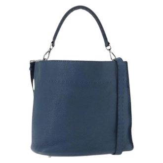 Fendi Pre-owned Bucket Bags, female, Blue, Size: ONE SIZE Pre-owned Vintage Bucket Bag