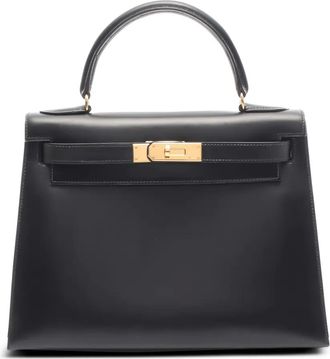 Herm&egrave;s Borsa tote Kelly 28 1991 - Nero
