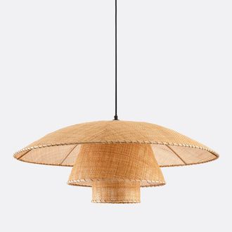 La Redoute Interieurs Hanglamp in rotan &Oslash;80 cm, Lola