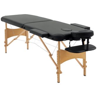 HOMCOM Camilla De Masaje Camilla Plegable Con Altura Ajustable 67-92 Cm Para Uso Profesional De Belleza Acupuntura Y Fisioterapia 210x81 Cm
