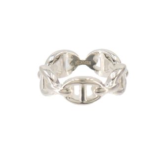 Herm&egrave;s Silver Silver 925 Band Ring (Pre-Owned)