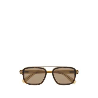 Ermenegildo Zegna Accessoires, Heren, Bruin, ONE Size, Ez 0299 56N Zonnebril