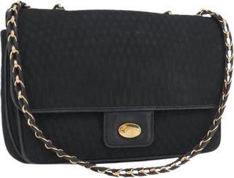 Bally Pre-owned Nylon Schoudertas - Dames - Vintage Schoudertas - Zwart - ONE Size - Nylon - Vintage