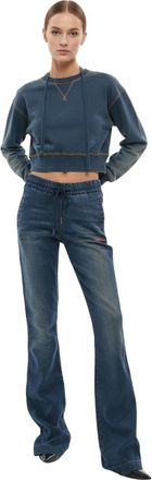 Diesel Blue Bootcut Mid Rise Jeans