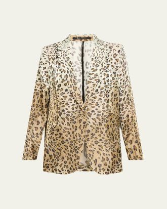 Kobi Halperin Wacks Ombre Leopard-Print Jacket