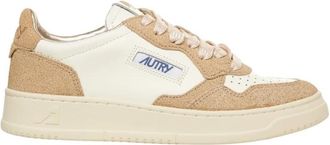 Autry Medalist Low - Dames - Sneakers - Beige - 36 EU - Katoen - Schoenen