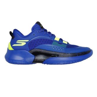 Skechers Go Run Swirl Tech Speed Mesh-sportschoenen voor heren (Blauw/Zwart)