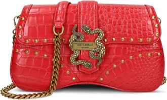 Just Cavalli Borsa a tracolla con effetto coccodrillo - Rosso