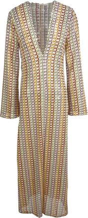 Generic Women Casual Contrast Backless Maxi Dress Elegant O Neck Straight Flare Long Sleeve Vestidos Fashion Sexy Vacation Party Robes Brown