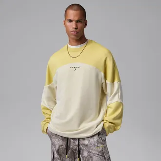 Nike Jordan Mens Jordan Flight Mountainside Long-Sleeve Top in White | IM9896-100