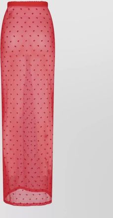 Marine Serre knee-length fitted skirt