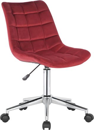 Clp Clp - Silla De Oficina Medford En Terciopelo Rojo