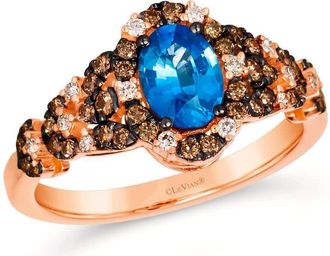 Le Vian Ladies Blueberry Sapphire Rings set in 14K Strawberry Gold TSQS 39
