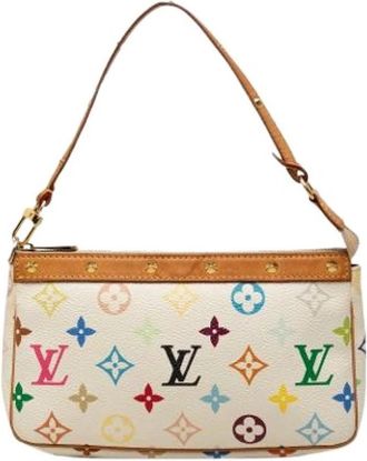 Louis Vuitton Pre-owned Pochette Accessoires - Dames - Vintage Schoudertas - Veelkleurig - ONE Size - Leer - Vintage