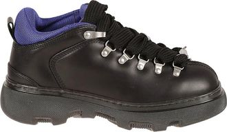 Burberry Trek Boot - Heren - Veterlaarzen - Zwart - 42 EU - Leer - Schoenen