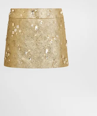 Dolce & Gabbana Jacquard Skirt With Embroidery - Woman Multi-colored 38