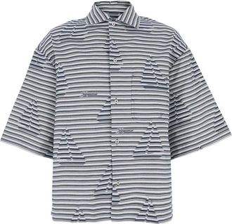 Jacquemus White Relaxed Stripes Shirt