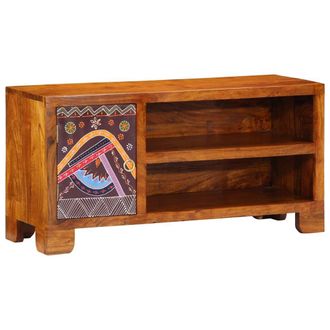 Berkfield Home TV Cabinet Multicolour 90x30x45 Solid Wood Acacia