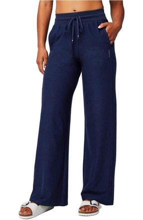 Fabletics Womens Cloud Jersey Wide Leg Pant in Deep Navy Heather at Nordstrom, Size Xx-Large