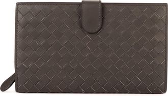 Bottega Veneta Pre-owned Womens Continental Wallet - Grey - One Size
