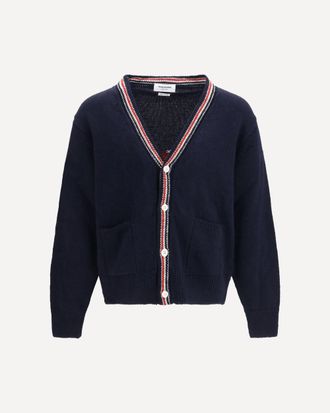 Thom Browne Hector Donegal Yarn Cardigan Male 3