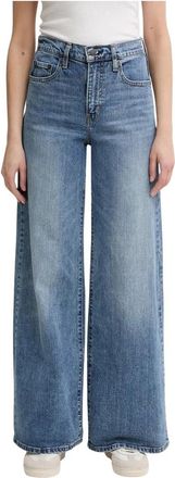 Levi's Wide Jeans - Dames - Loose Fit Jeans - Blauw - W30 L30 - Katoen - Jeans