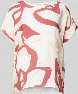 Tom Tailor Regular Fit T-Shirt aus Viskose und Baumwoll-Modal-Mix in Offwhite, Gr&ouml;&szlig;e XS