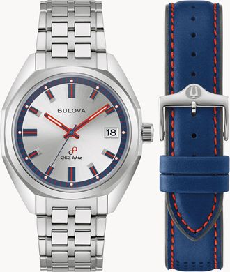 Bulova Jet Star 50th Anniversary Limited Edition Mens Silver Watch 96K112 Stainless Steel - One Size