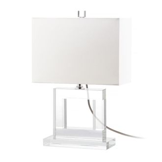 Safavieh L&aacute;mpara de mesa en fibras naturales, transparente