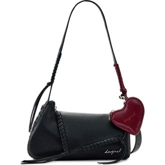 Desigual Faux Leather Shoulder Bag in Black at Nordstrom