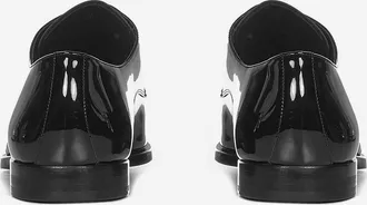 Dsquared2 Mens Lace-Up Shoes New Punk Patent Leather Black Accessories
