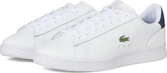 Lacoste Carnaby Set Trainers Mens Lace-up Boots White/Navy : 10.5 M, Leather/Rubber/Suede