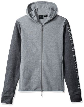A|X Armani Exchange Mens 8nzm75 Hoodie, Grey (HTR Bc09/Med Ht 2981), X-Large
