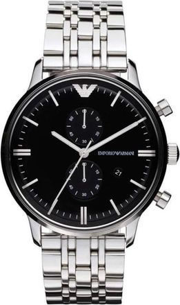 Emporio Armani Accessoires, Heren, Grijs, ONE Size, Chronograaf Horloge