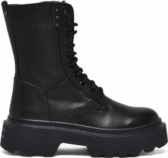 Janet & Janet Schoenen, Dames, Zwart, 40 EU, Leer, Anfibio Enkellaars