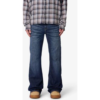 mnml Super Flare Jeans in Deep Blue at Nordstrom, Size 32
