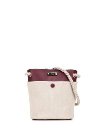 Chloé 2010-2025 Small Canvas Key bucket bag - women - Canvas/Calf Leather - One Size - Red