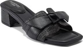 Rockport Carsie Knotted Slide Sandal in Black at Nordstrom Rack, Size 7.5