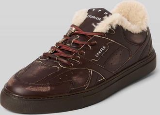 Copenhagen Sneaker mit Schnürverschluss in Mittelbraun, Größe 40